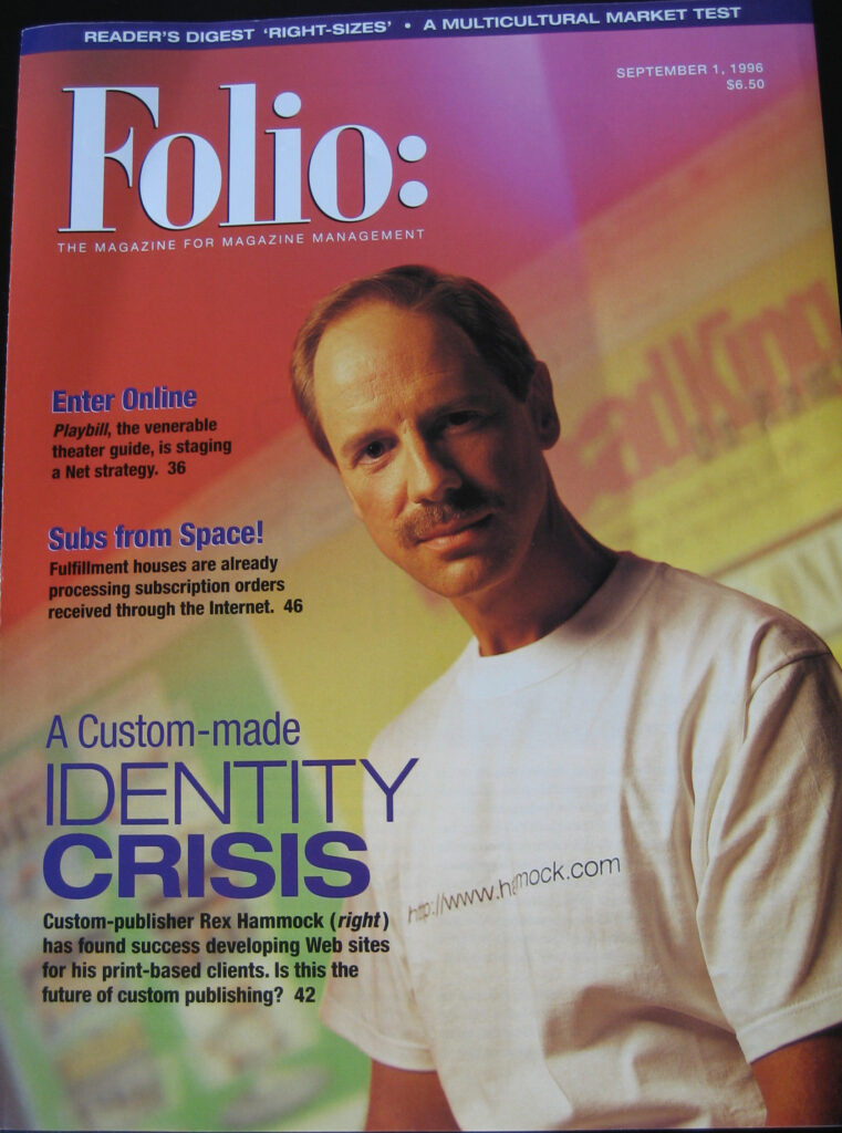 9/1/1996 Folio: magazine with Rex Hammock on the cover